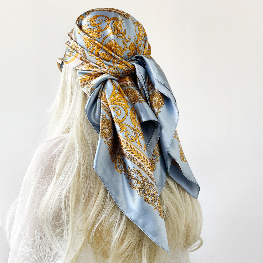 ผ้าพันคอไหมซาตินทรงสี่เหลี่ยมส - Silk Scarf Square บทวิจารณ์และราคา