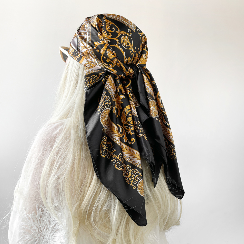 ผ้าพันคอไหมซาตินทรงสี่เหลี่ยมส - Silk Scarf Square บทวิจารณ์และราคา