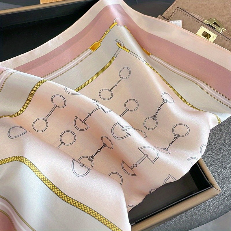 ผ้าพันคอไหมแท้ 100% หรูหรา ลาย - Silk Scarf Square บทวิจารณ์และราคา