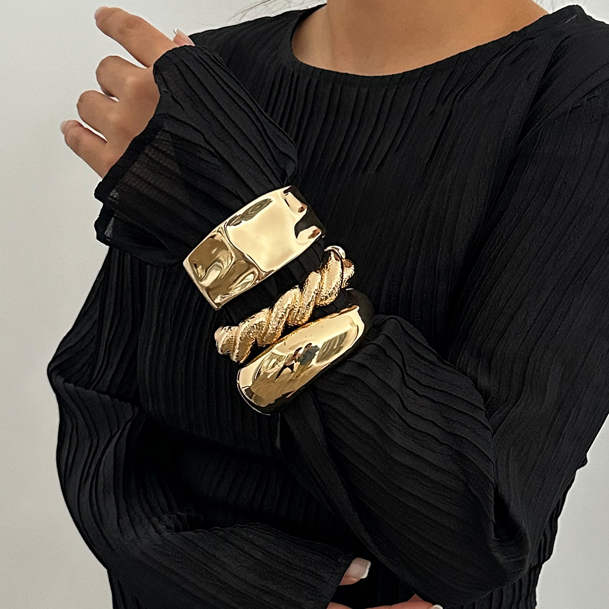 Vintage Gold สี Hip Hop โลหะไม - Women'S Emo Accessories บทวิจารณ์และราคา