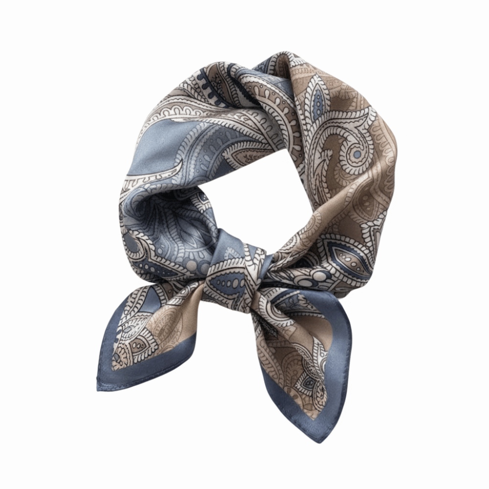 ผ้าไหมพิมพ์ลายดอกไม้ ผ้าพันคอไ - Silk Scarf Square บทวิจารณ์และราคา