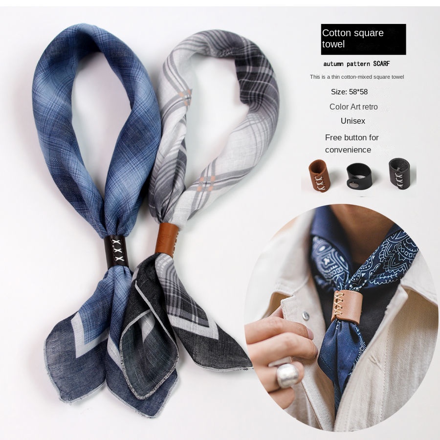 ผ้าพันคอสี่เหลี่ยมจัตุรัสผู้ชา - Silk Scarf Square บทวิจารณ์และราคา