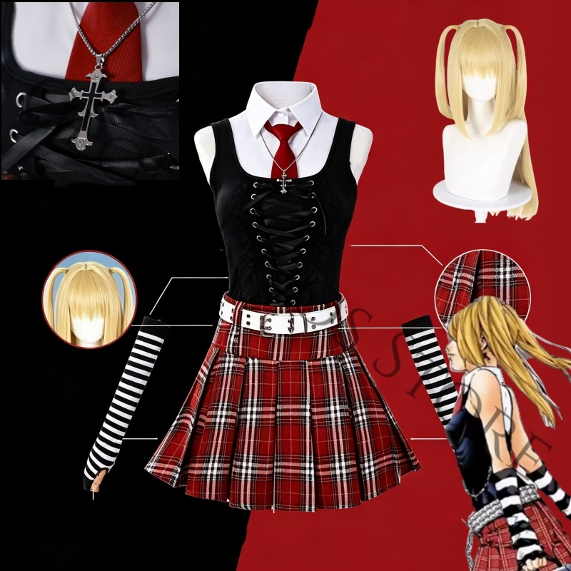 ชุดคอสเพลย์อนิเมะ มิสะ อามาเนะ - Women'S Red Accessories บทวิจารณ์และราคา