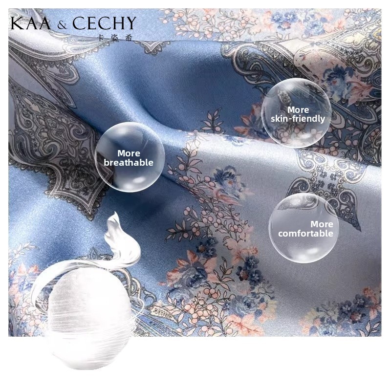 ผ้าพันคอไหมมัลเบอร์รี่แท้ 100% - Silk Scarf Square บทวิจารณ์และราคา